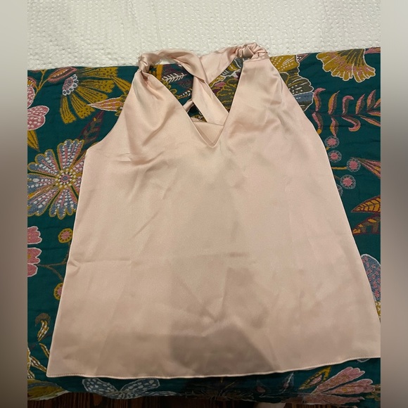 ASOS Blush satin cami with criss cross back detail - Picture 2 of 4